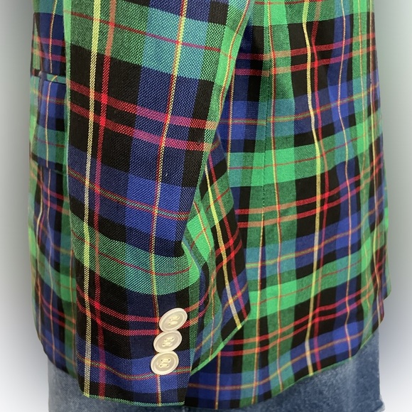 Vintage JH Collectibles Plaid Blazer Jacket - Picture 6 of 8